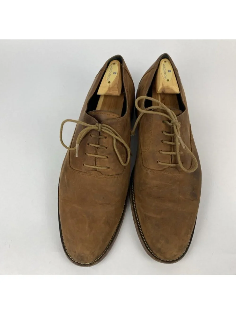 Nisolo Mens Everyday Oxford | Brown Leather | Size 12